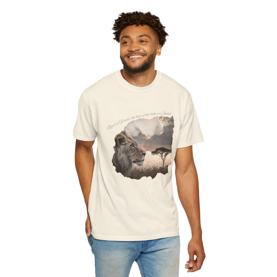 Unisex Garment-Dyed T-Shirt Lion of Judah Design Comfort Colors 1717 – 100% Cotton, Soft-Washed, Relaxed Fit