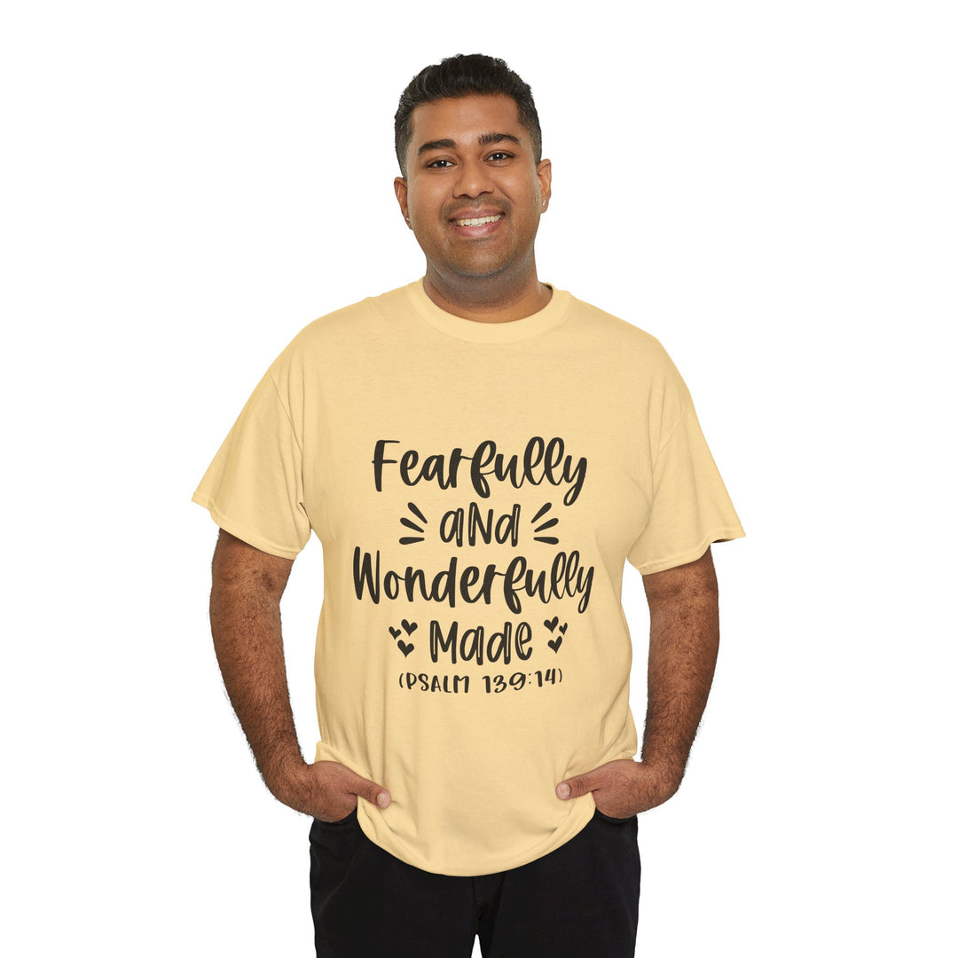 Fearfully And Wonderfully Made Unisex Heavy Cotton Tee