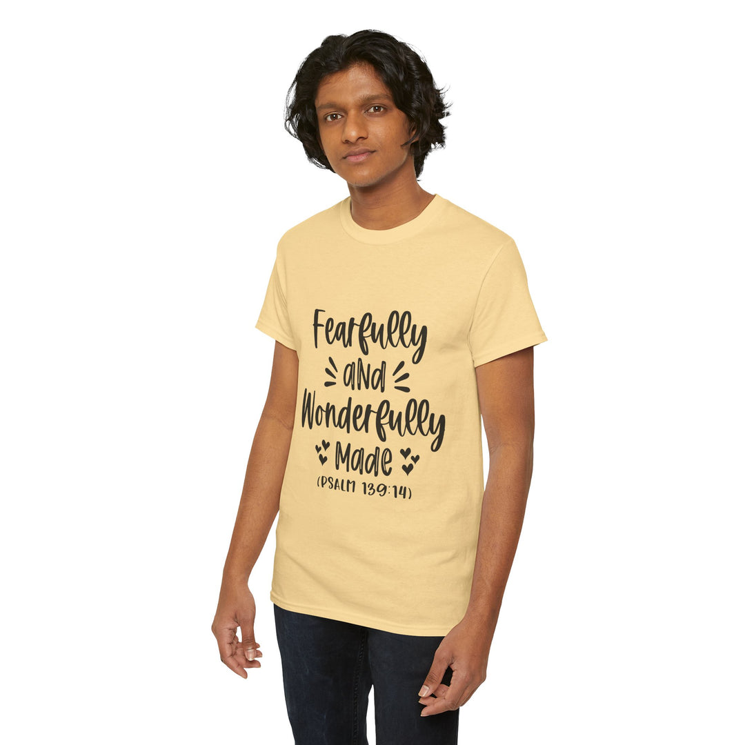 Fearfully And Wonderfully Made Unisex Heavy Cotton Tee
