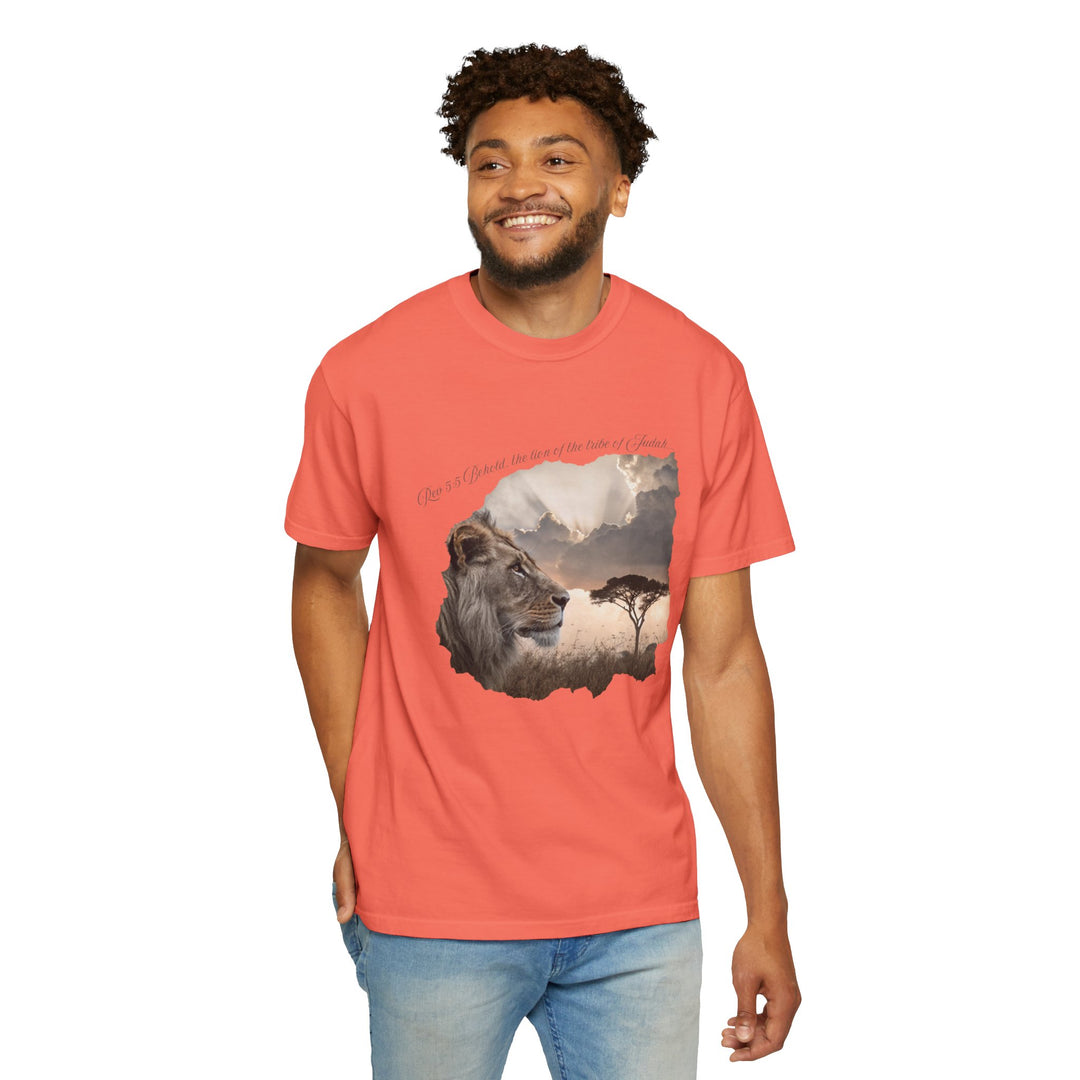 Unisex Garment-Dyed T-Shirt Lion of Judah Design Comfort Colors 1717 – 100% Cotton, Soft-Washed, Relaxed Fit