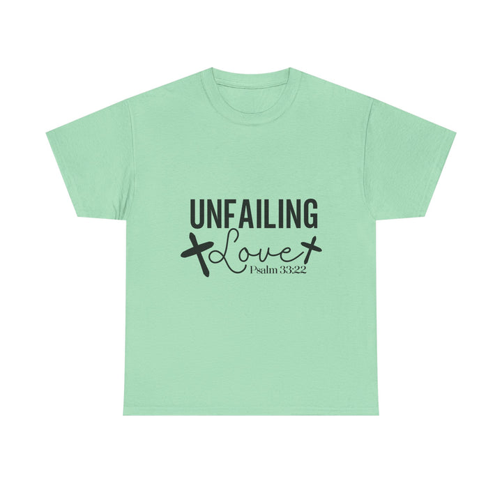 Unfailing Love Psalm 33 22-01 Unisex Heavy Cotton Tee