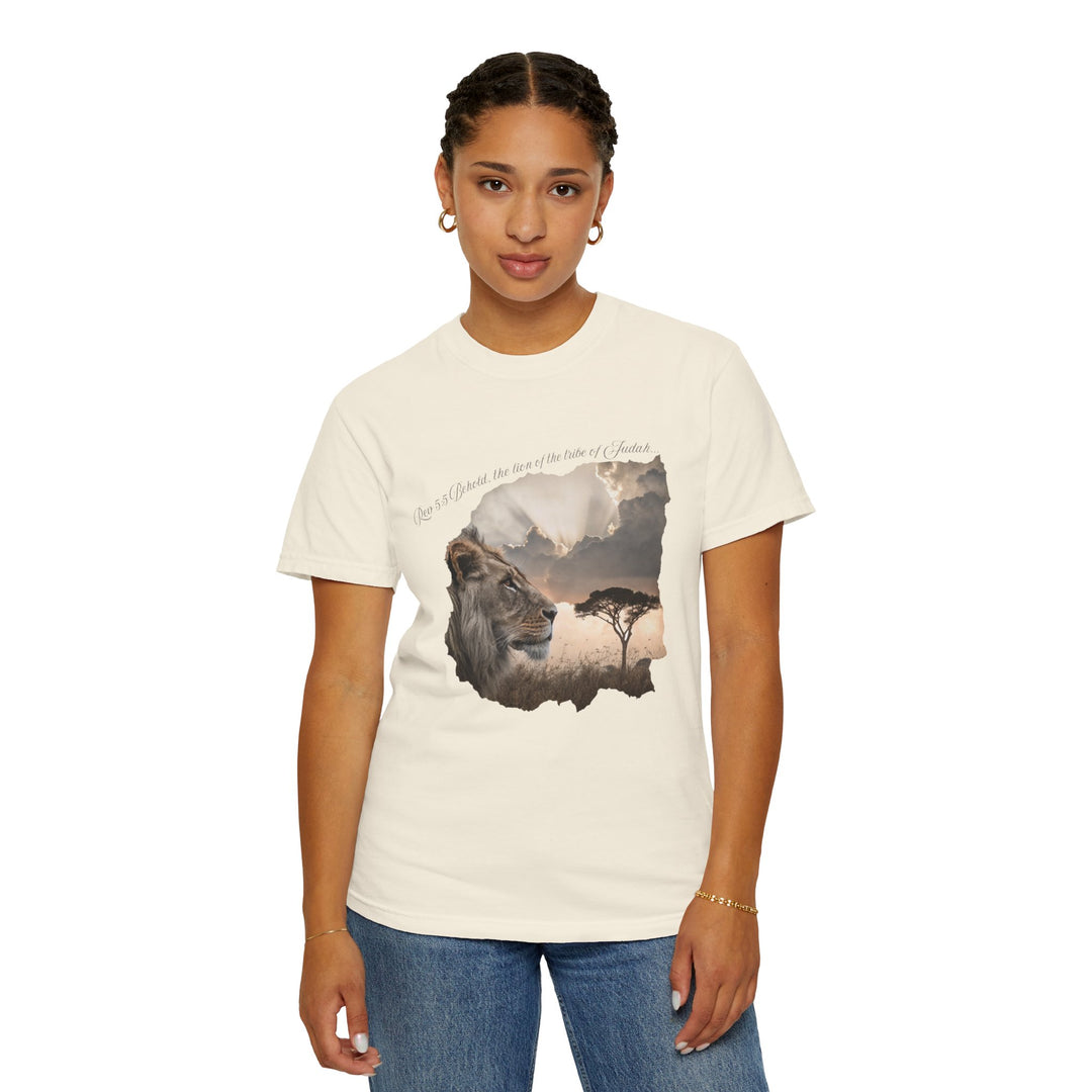 Unisex Garment-Dyed T-Shirt Lion of Judah Design Comfort Colors 1717 – 100% Cotton, Soft-Washed, Relaxed Fit