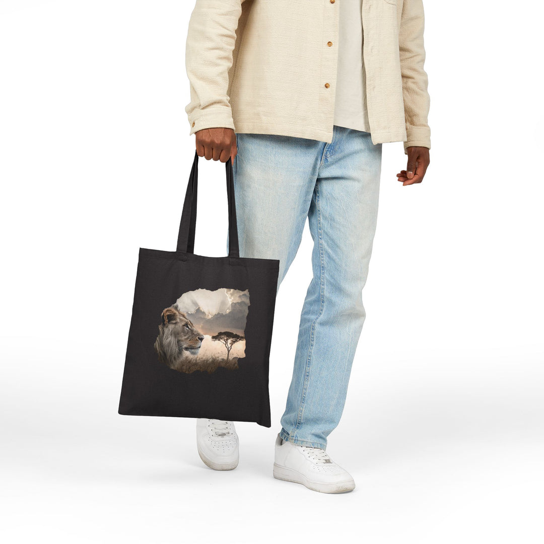 Reusable Cotton Canvas Tote Bag 15x16, Heavy-Duty Fabric, Long Handles, Eco-Friendly