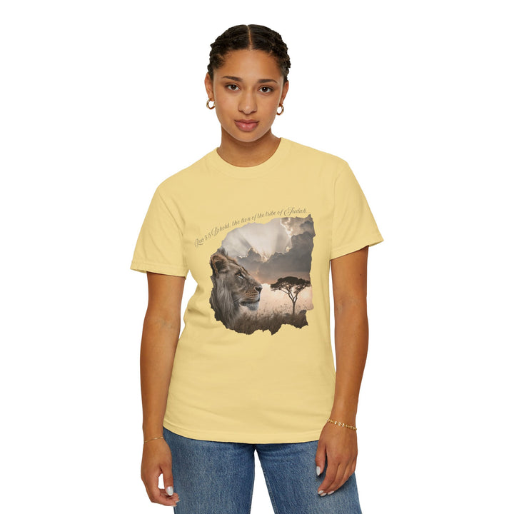 Unisex Garment-Dyed T-Shirt Lion of Judah Design Comfort Colors 1717 – 100% Cotton, Soft-Washed, Relaxed Fit