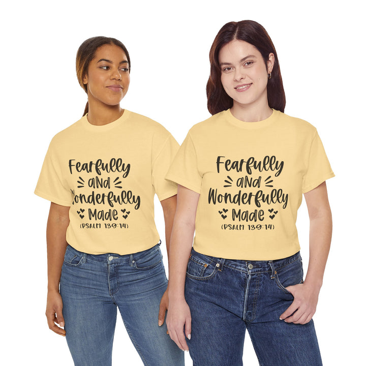 Fearfully And Wonderfully Made Unisex Heavy Cotton Tee
