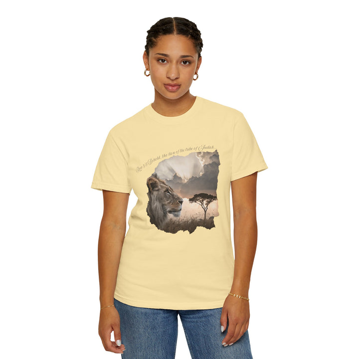 Unisex Garment-Dyed T-Shirt Lion of Judah Design Comfort Colors 1717 – 100% Cotton, Soft-Washed, Relaxed Fit
