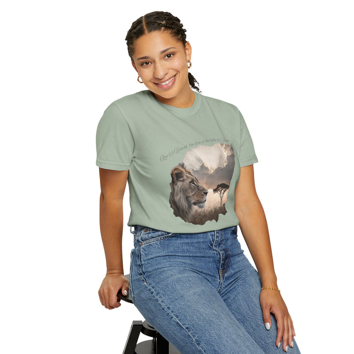 Unisex Garment-Dyed T-Shirt Lion of Judah Design Comfort Colors 1717 – 100% Cotton, Soft-Washed, Relaxed Fit