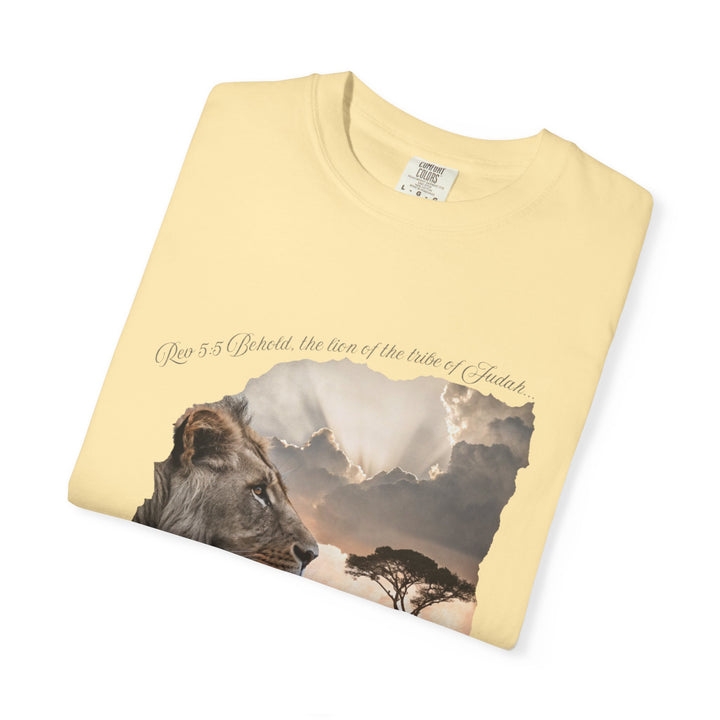 Unisex Garment-Dyed T-Shirt Lion of Judah Design Comfort Colors 1717 – 100% Cotton, Soft-Washed, Relaxed Fit