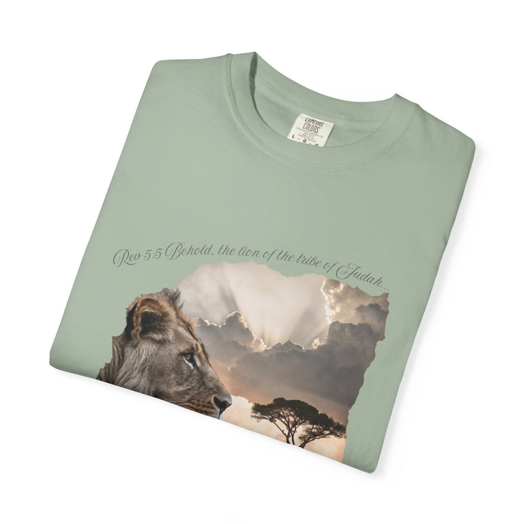 Unisex Garment-Dyed T-Shirt Lion of Judah Design Comfort Colors 1717 – 100% Cotton, Soft-Washed, Relaxed Fit