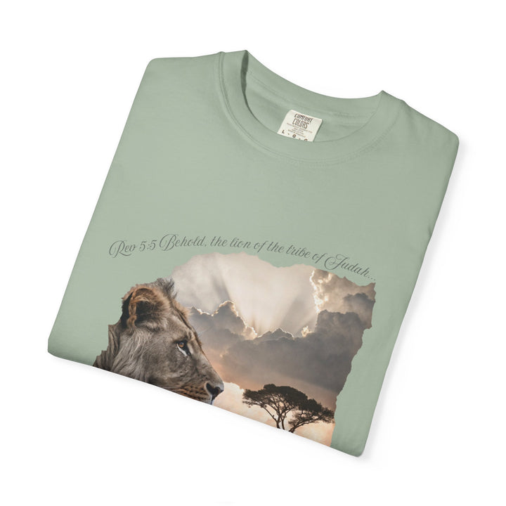 Unisex Garment-Dyed T-Shirt Lion of Judah Design Comfort Colors 1717 – 100% Cotton, Soft-Washed, Relaxed Fit
