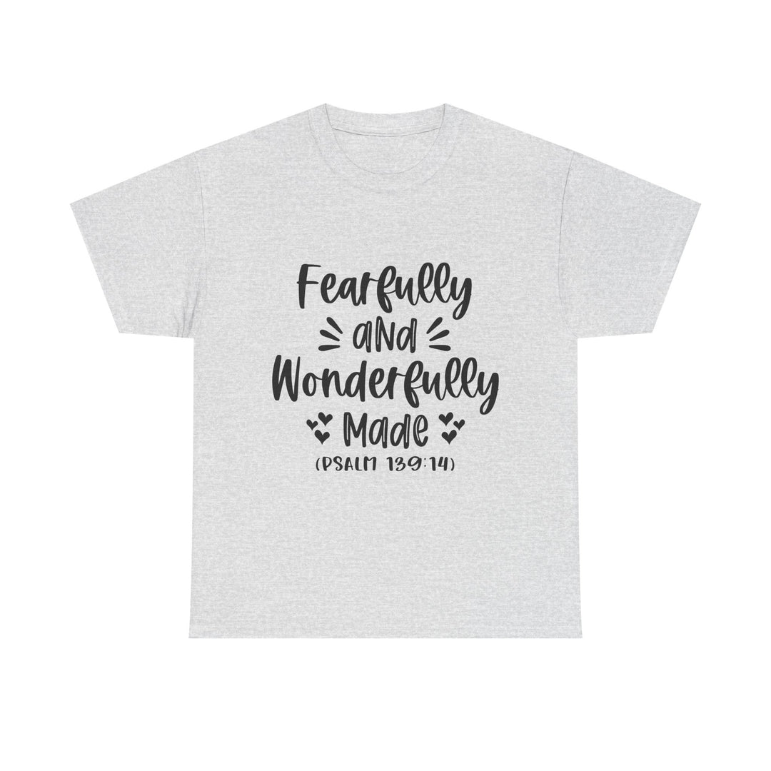 Fearfully And Wonderfully Made Unisex Heavy Cotton Tee