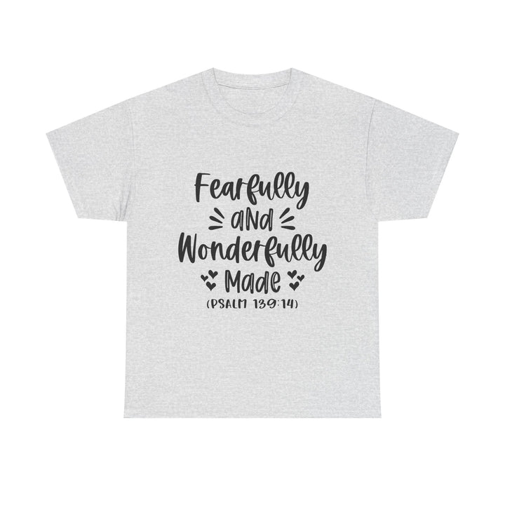 Fearfully And Wonderfully Made Unisex Heavy Cotton Tee