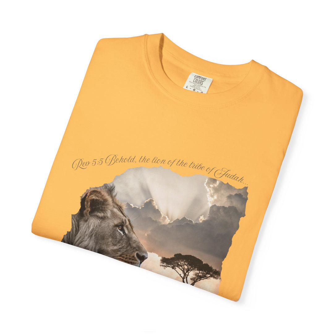 Unisex Garment-Dyed T-Shirt Lion of Judah Design Comfort Colors 1717 – 100% Cotton, Soft-Washed, Relaxed Fit