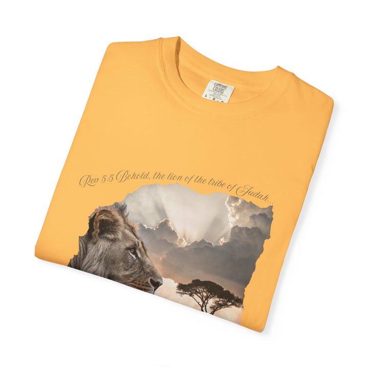 Unisex Garment-Dyed T-Shirt Lion of Judah Design Comfort Colors 1717 – 100% Cotton, Soft-Washed, Relaxed Fit