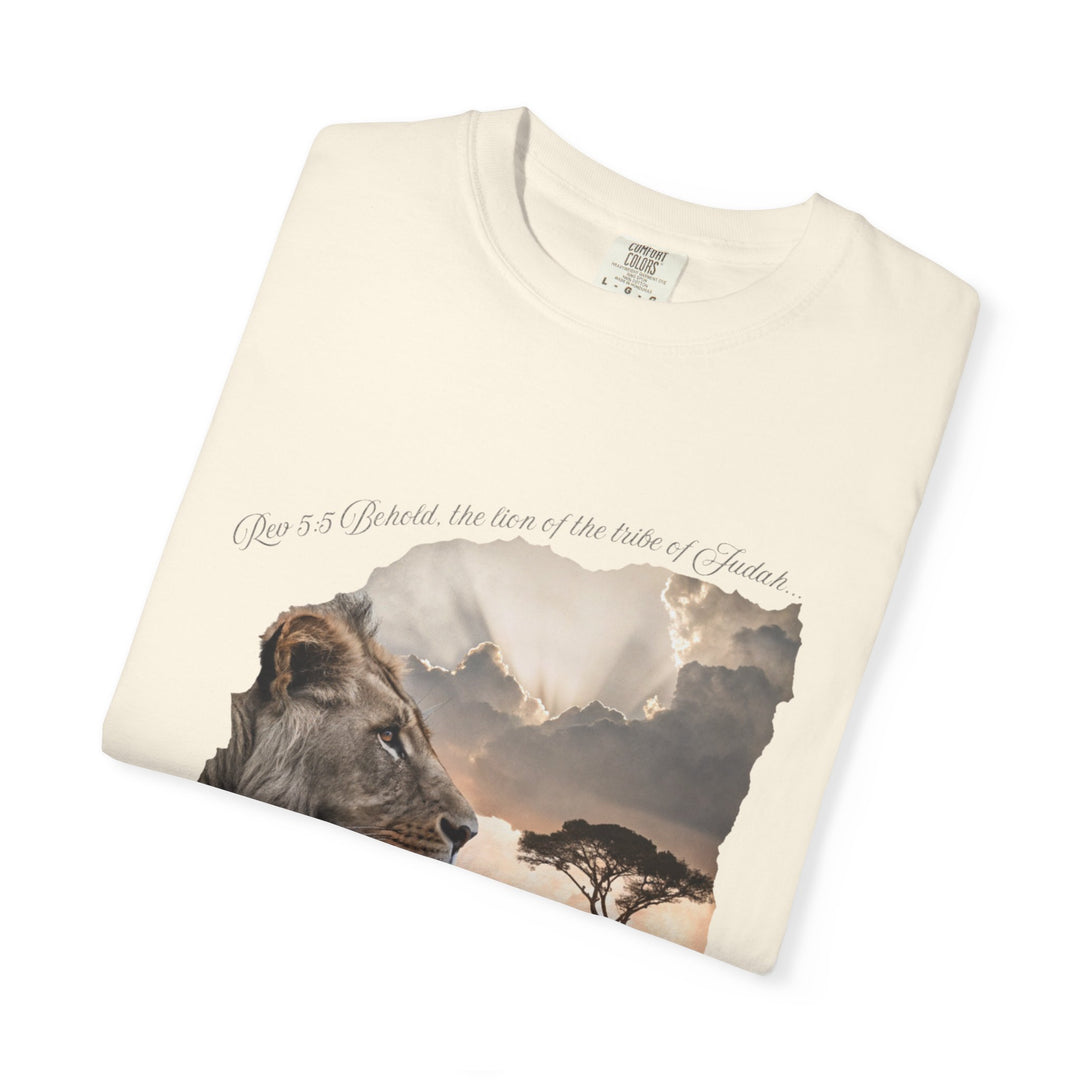 Unisex Garment-Dyed T-Shirt Lion of Judah Design Comfort Colors 1717 – 100% Cotton, Soft-Washed, Relaxed Fit