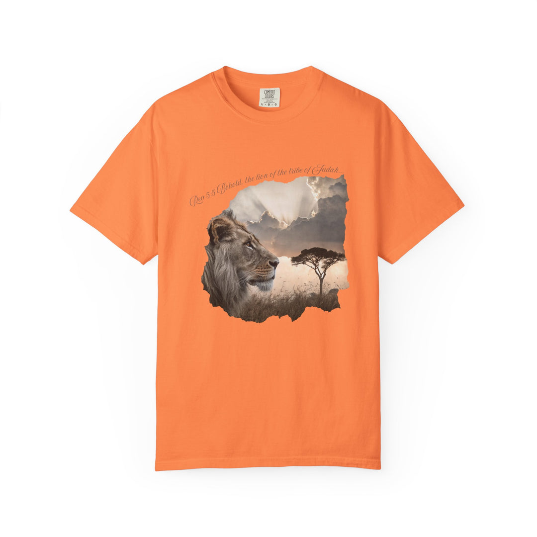 Unisex Garment-Dyed T-Shirt Lion of Judah Design Comfort Colors 1717 – 100% Cotton, Soft-Washed, Relaxed Fit