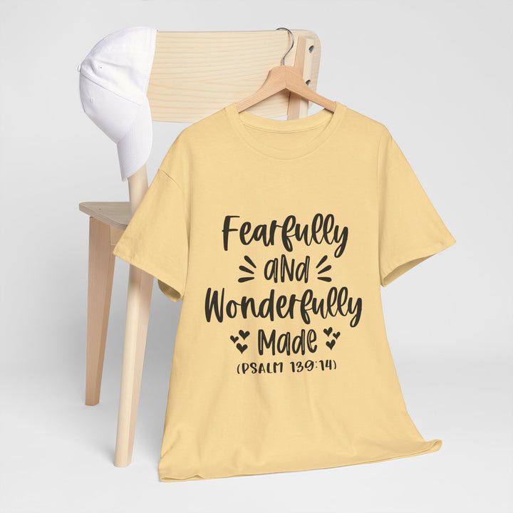 Fearfully And Wonderfully Made Unisex Heavy Cotton Tee
