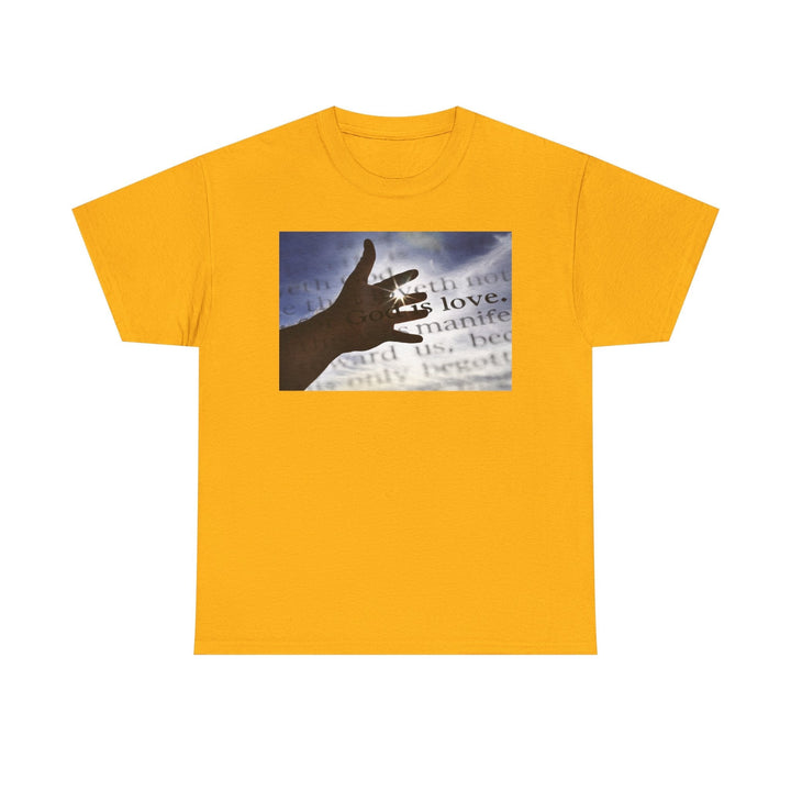 God is Love | Heavy Cotton Tee - Faith Scripture Gift | Gifts Of Words