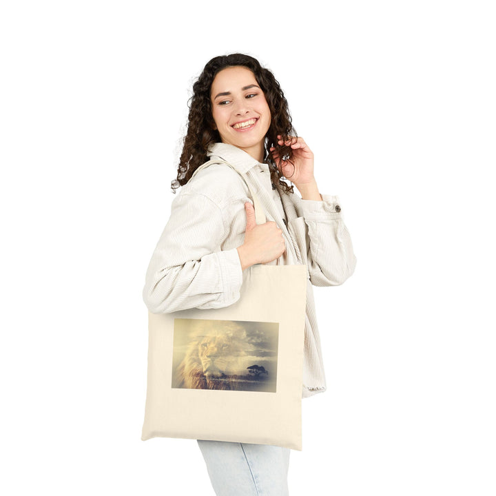 100% Cotton Canvas Tote Bag – Heavyweight 15"x16" Reusable Shopping Bag – Long Handles – Natural & Black - Faith Scripture Gift | Gifts Of Words