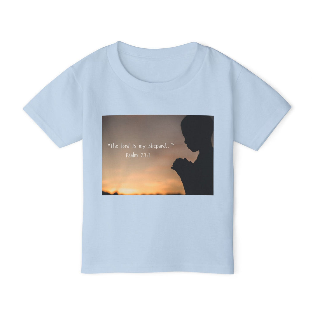The lord is my shepard | Cotton™ Toddler T-shirt - Faith Scripture Gift | Gifts Of Words