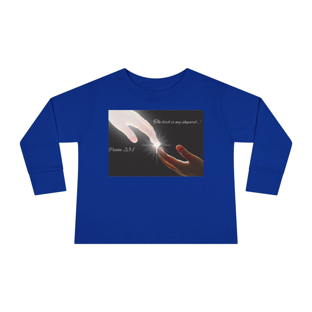 The lord is my shepard |Toddler Long Sleeve Tee - Faith Scripture Gift | Gifts Of Words
