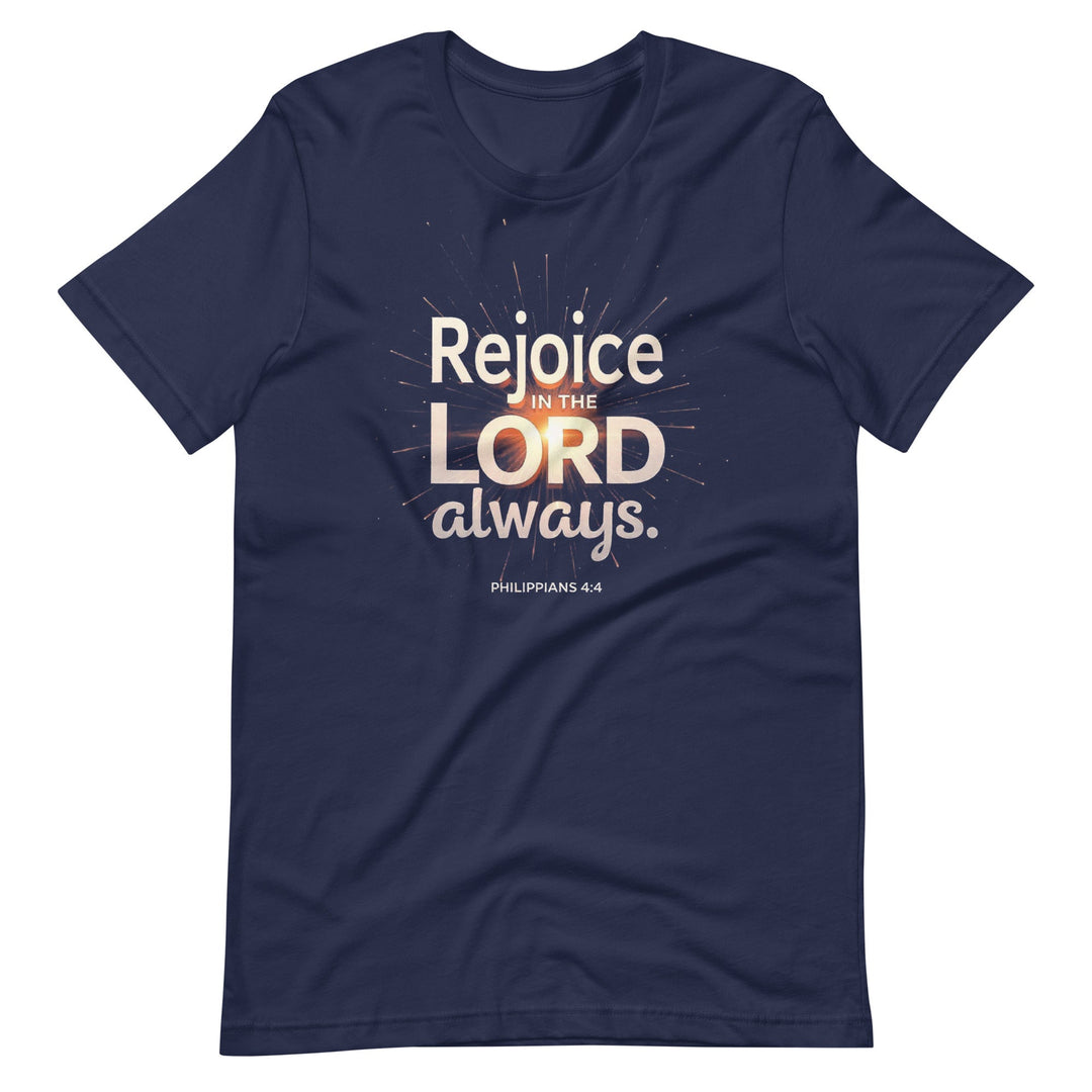 Rejoice In The Lord T-Shirt - Faith Scripture Gift | Gifts Of Words