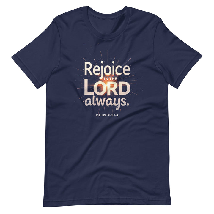 Rejoice In The Lord T-Shirt - Faith Scripture Gift | Gifts Of Words