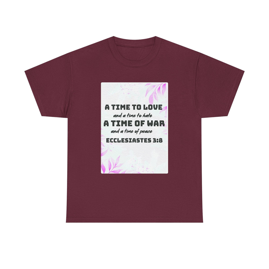 Heavy Cotton Tee Shirt – Premium Durable Unisex Everyday Apparel - Faith Scripture Gift | Gifts Of Words