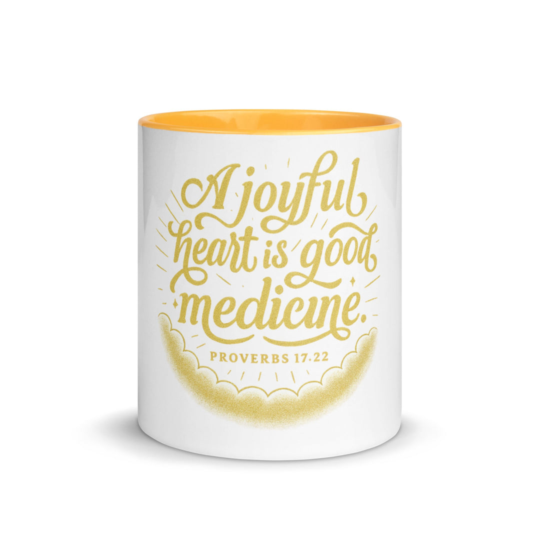 A joyful heart is good medicine Mug - Faith Scripture Gift | Gifts Of Words