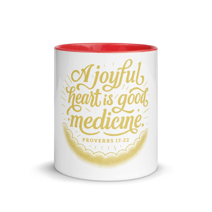 A joyful heart is good medicine Mug - Faith Scripture Gift | Gifts Of Words