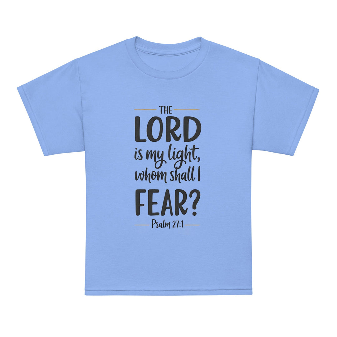 The Lord Is My Light Youth t-shirt - Faith Scripture Gift | Gifts Of Words