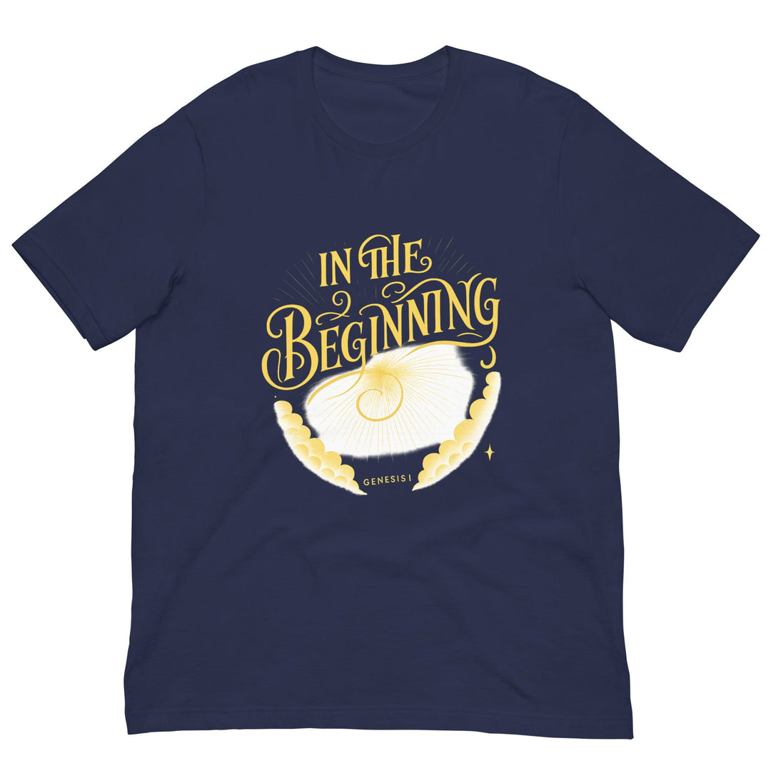 In the beginning T-shirt - Faith Scripture Gift | Gifts Of Words