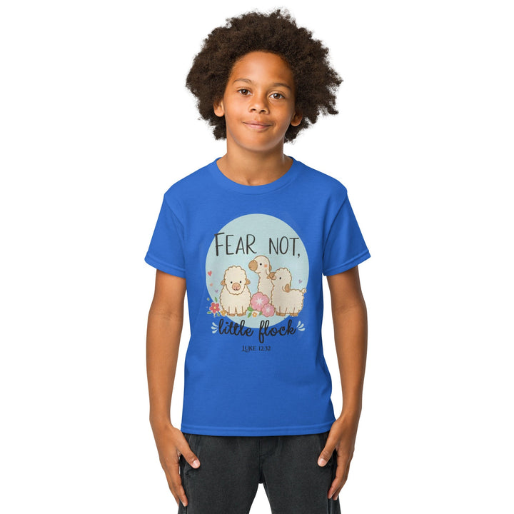 Fear Not, Little Flock Youth t-shirt - Faith Scripture Gift | Gifts Of Words