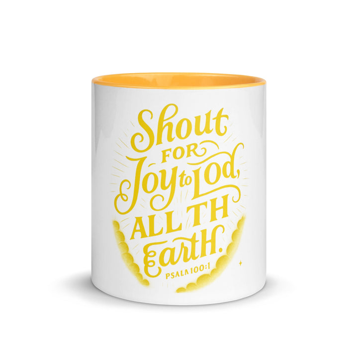 Shout for Joy to Lod all TH  EarthMug - Faith Scripture Gift | Gifts Of Words