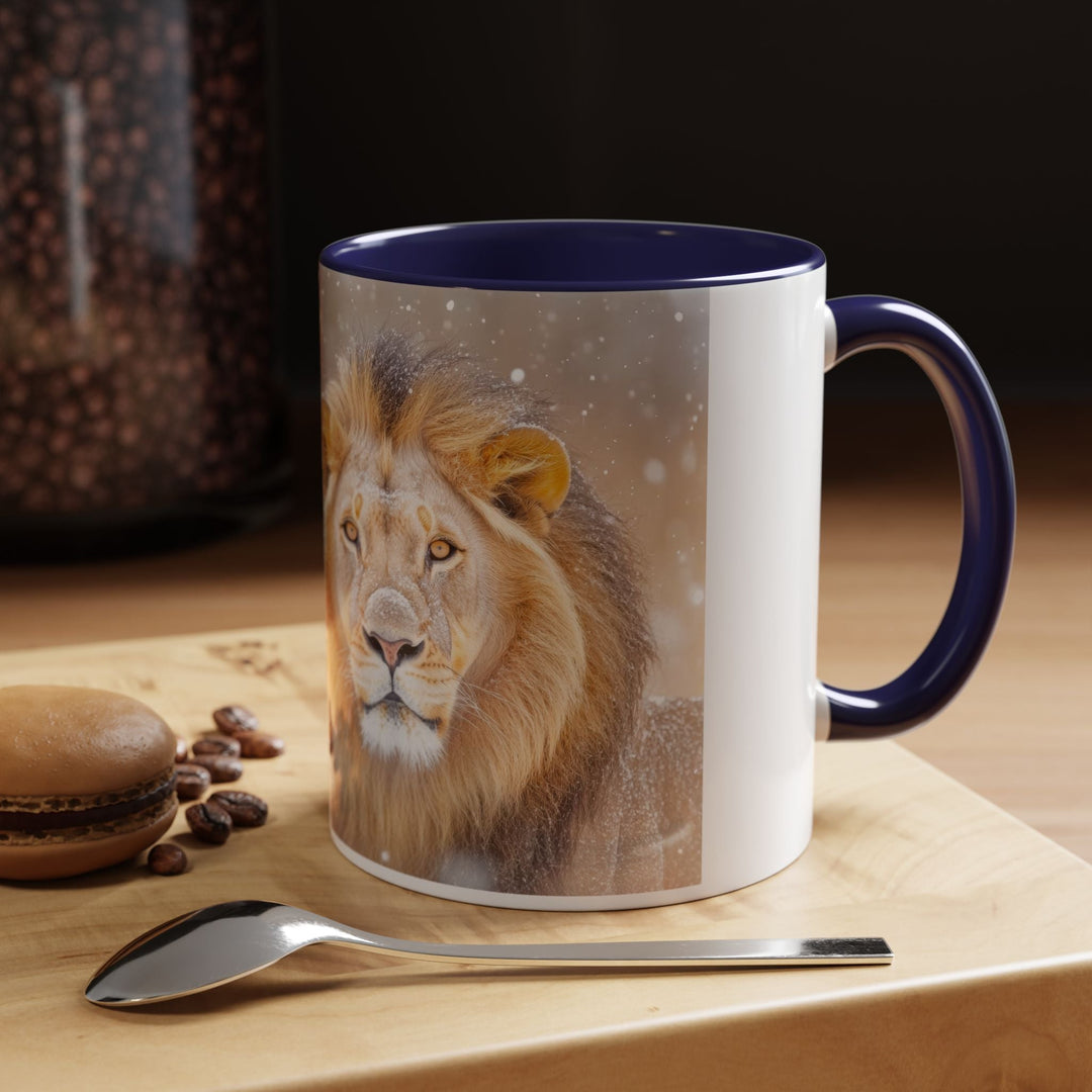 Golden Lion Stainless Accent Coffee Mug (11, 15oz) - Faith Scripture Gift | Gifts Of Words