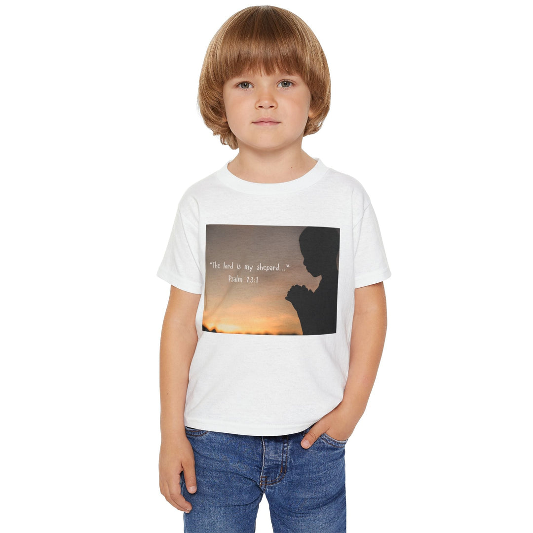 The lord is my shepard | Cotton™ Toddler T-shirt - Faith Scripture Gift | Gifts Of Words