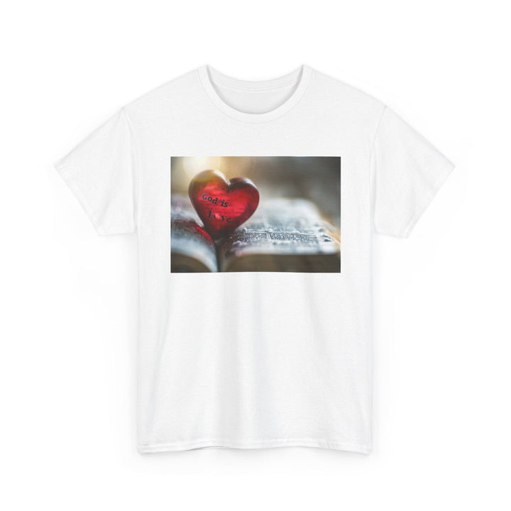 God is Love | Heavy Cotton Tee - Faith Scripture Gift | Gifts Of Words