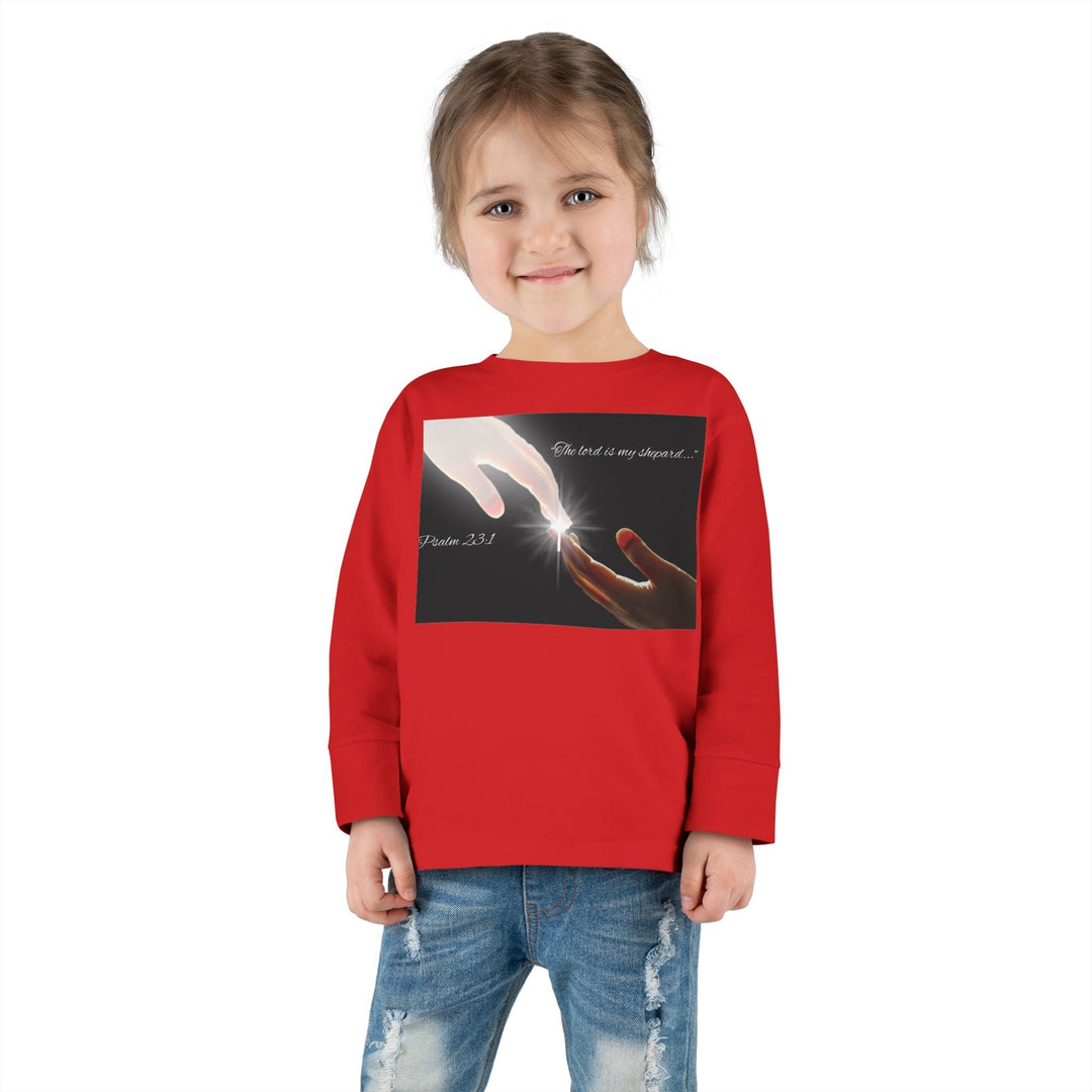 The lord is my shepard |Toddler Long Sleeve Tee - Faith Scripture Gift | Gifts Of Words