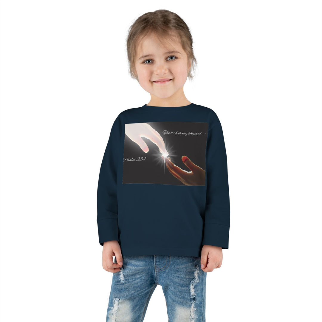 The lord is my shepard |Toddler Long Sleeve Tee - Faith Scripture Gift | Gifts Of Words