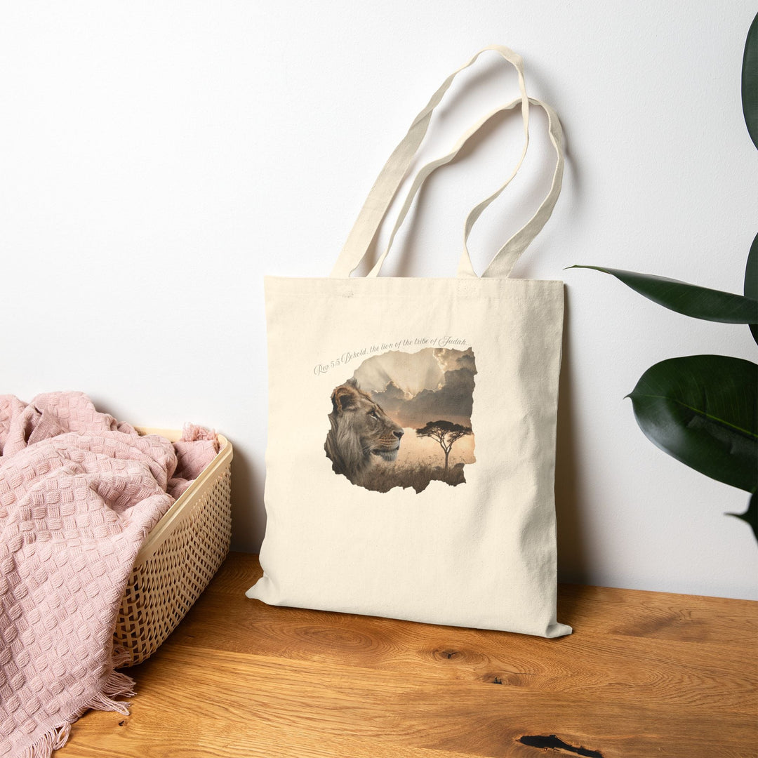 Cotton Canvas Tote Bag 15" x 16" Heavy Duty 100% Cotton with Long Handles Reusable & Durable - Faith Scripture Gift | Gifts Of Words