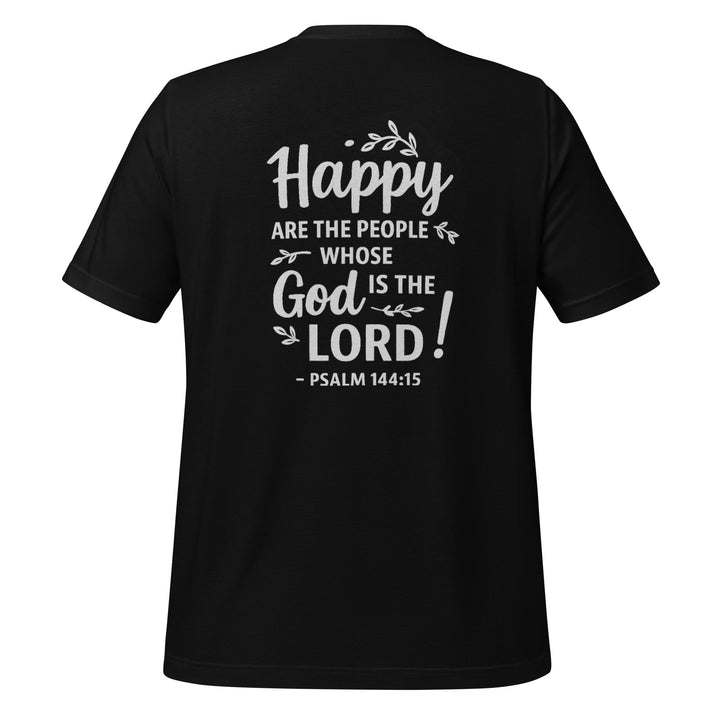 Happy Are The People T-Shirt - Faith Scripture Gift | Gifts Of Words