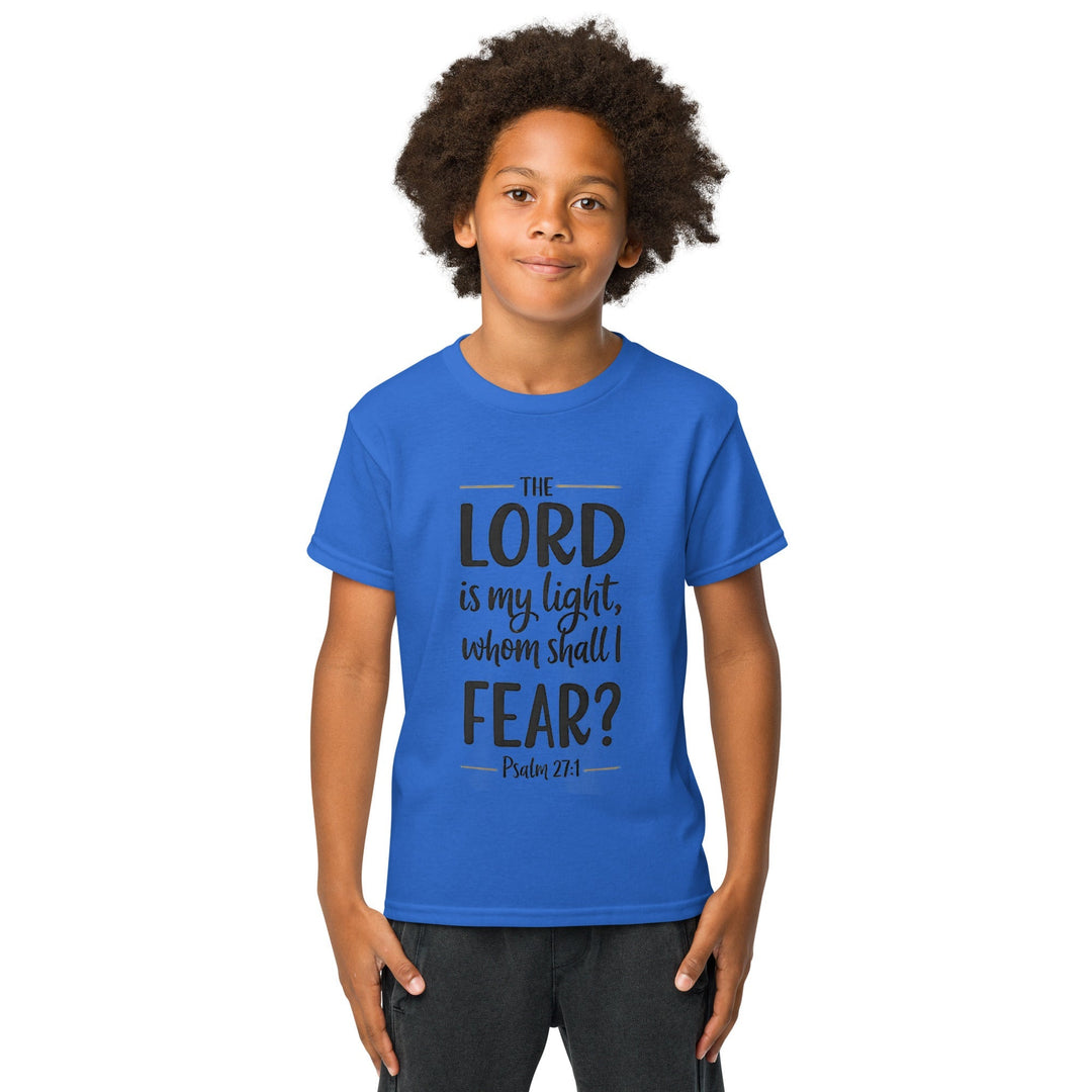 The Lord Is My Light Youth t-shirt - Faith Scripture Gift | Gifts Of Words