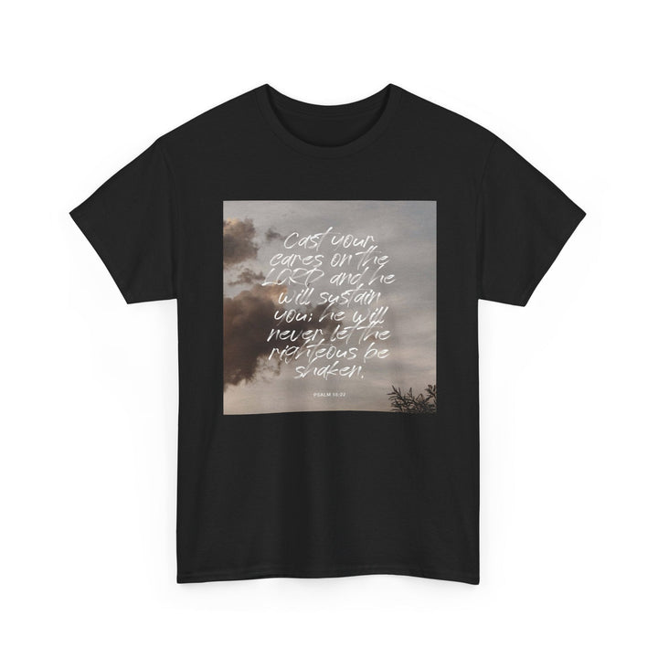 Heavy Cotton Tee Shirt - Premium Durable Classic Fit - Faith Scripture Gift | Gifts Of Words