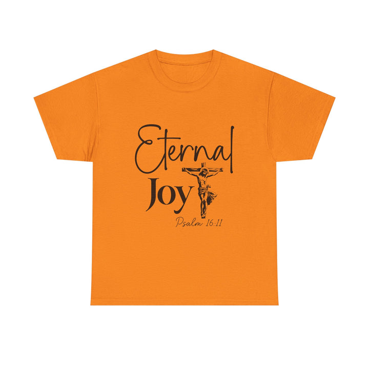 Eternal Joy Psalm 16 11-01 Unisex Heavy Cotton Tee - Faith Scripture Gift | Gifts Of Words