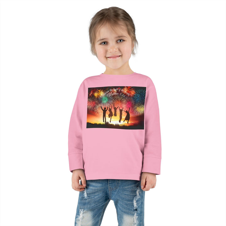 You are the light of the world |Toddler Long Sleeve Tee - Faith Scripture Gift | Gifts Of Words