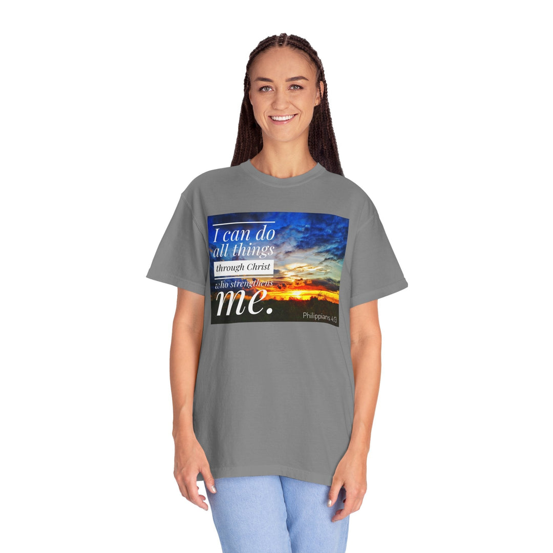 Christian Garment-Dyed T-Shirt – Vintage Wash Faith Apparel - Faith Scripture Gift | Gifts Of Words