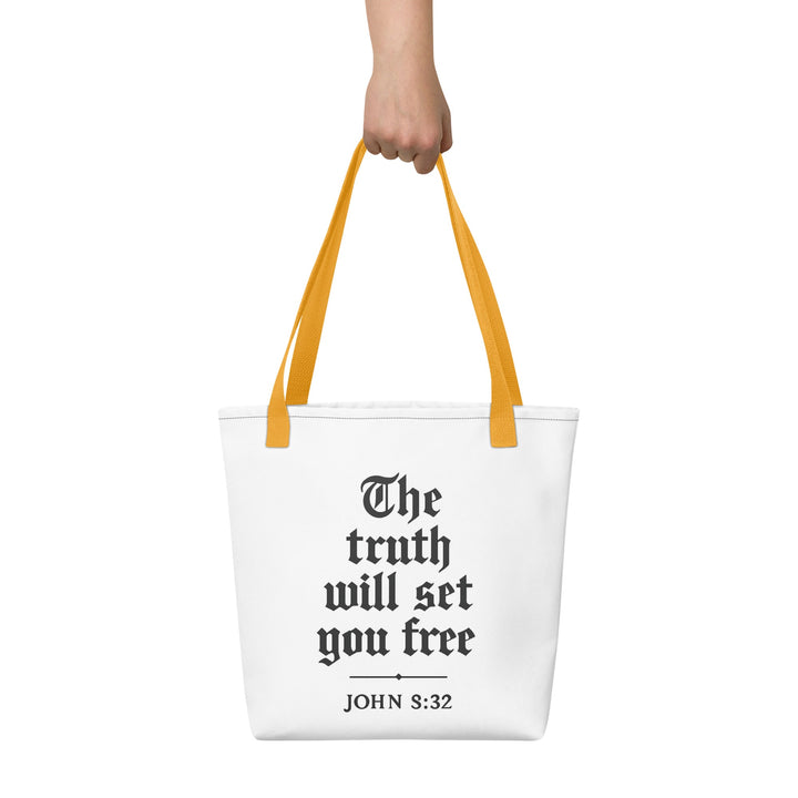 The truth will set you free Tote bag - Faith Scripture Gift | Gifts Of Words