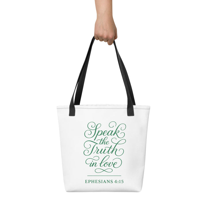 Speak the truth in love Tote bag - Faith Scripture Gift | Gifts Of Words
