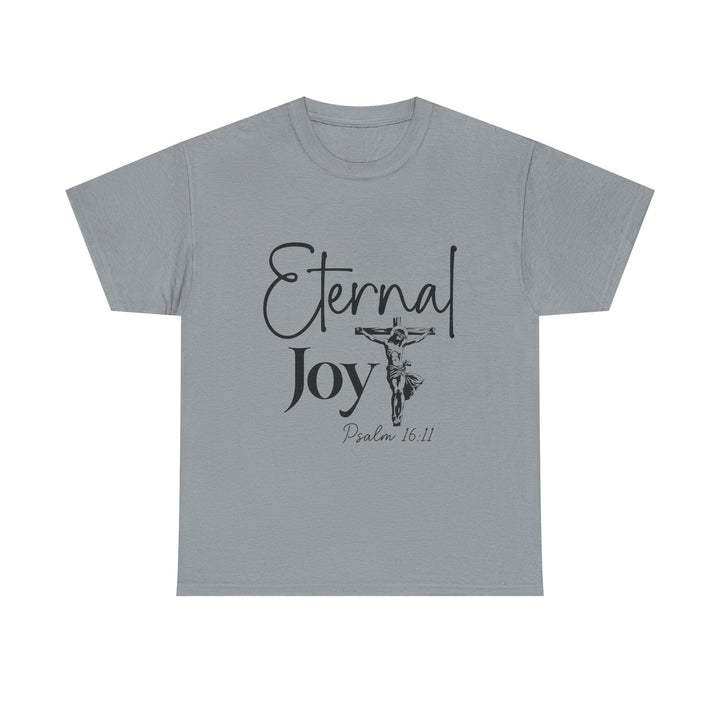 Eternal Joy Psalm 16 11-01 Unisex Heavy Cotton Tee - Faith Scripture Gift | Gifts Of Words
