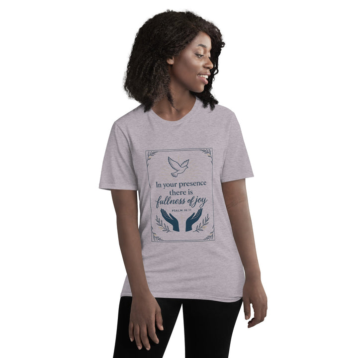 In Your Presence T-Shirt - Faith Scripture Gift | Gifts Of Words